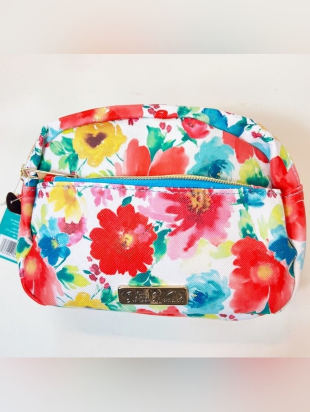 The Pioneer Woman Cosmetic Bag Breezy Blossoms Floral Print NWT